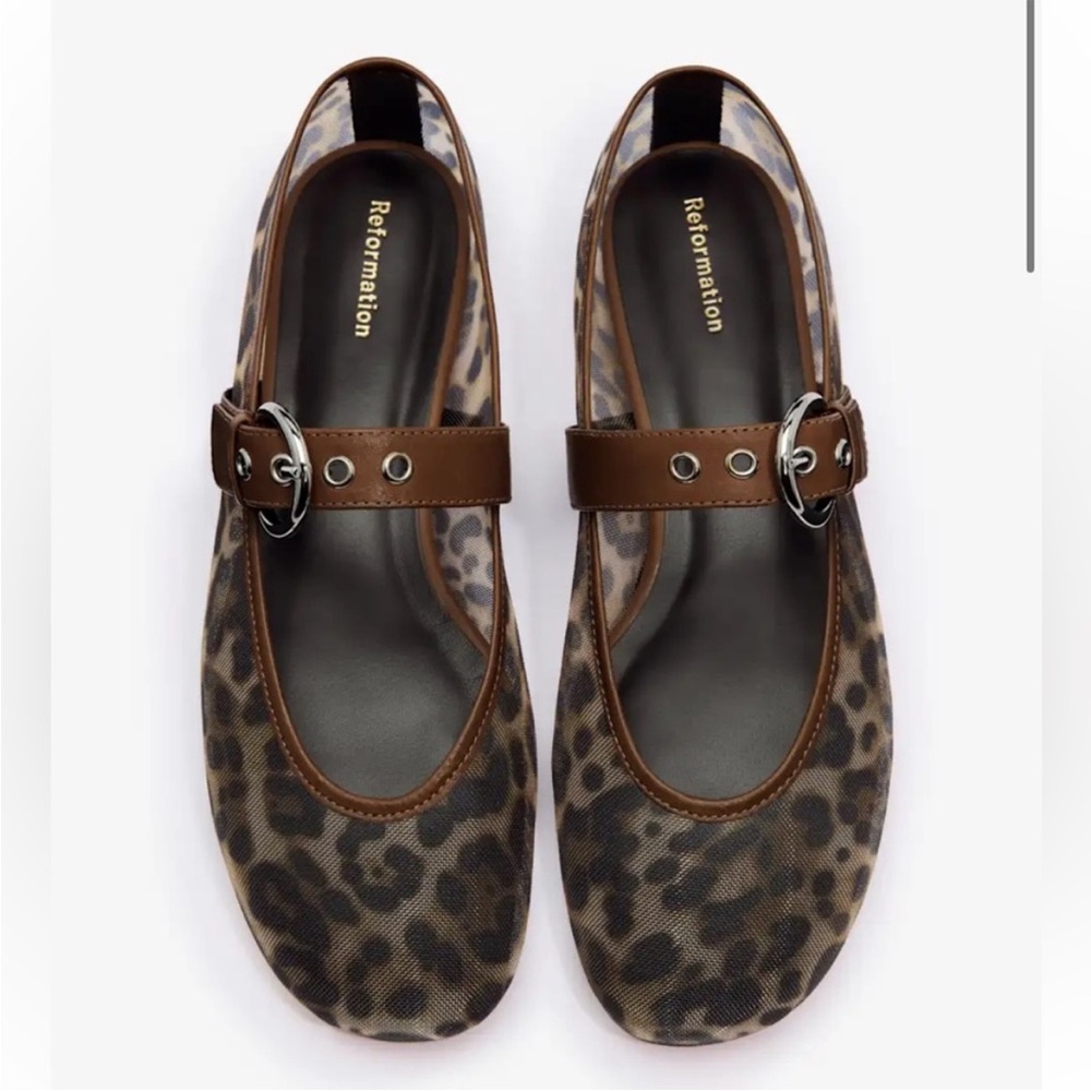 Reformation Bethany Ballet Flat Multi - Size 6